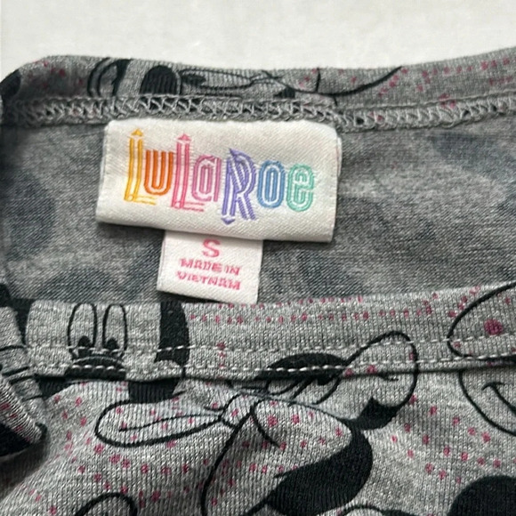 LulaRoe Minnie Mouse Flowy Midi Dress Short Sleeve Womens Size Small - Picture 6 of 9